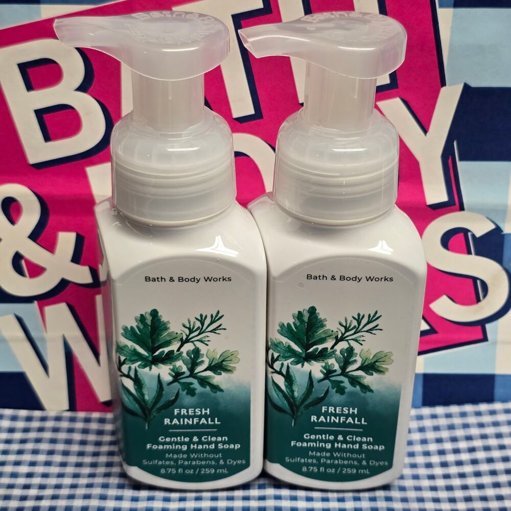 BBW Fresh Rainfall Gentle & Clean Foaming Hand Soap 2 Pack